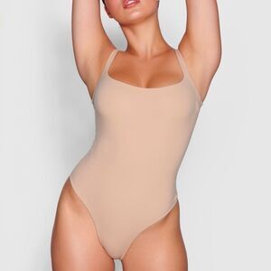 NWT Skims Fit Everybody Square Neck Bodysuit XS in color Clay